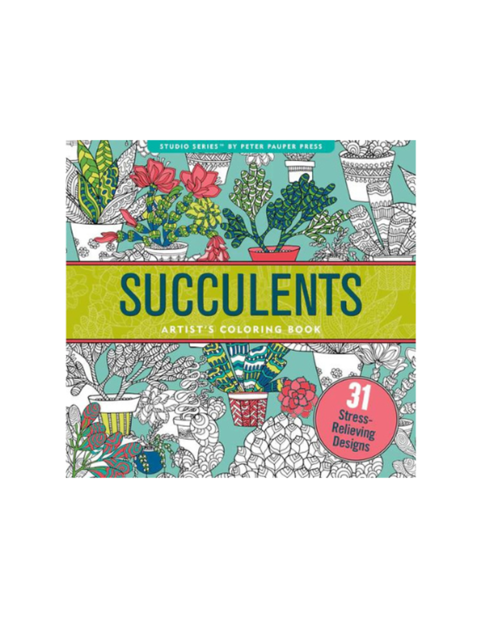 Peter Pauper Press Peter Pauper Press - Succulents Artist's Coloring Book