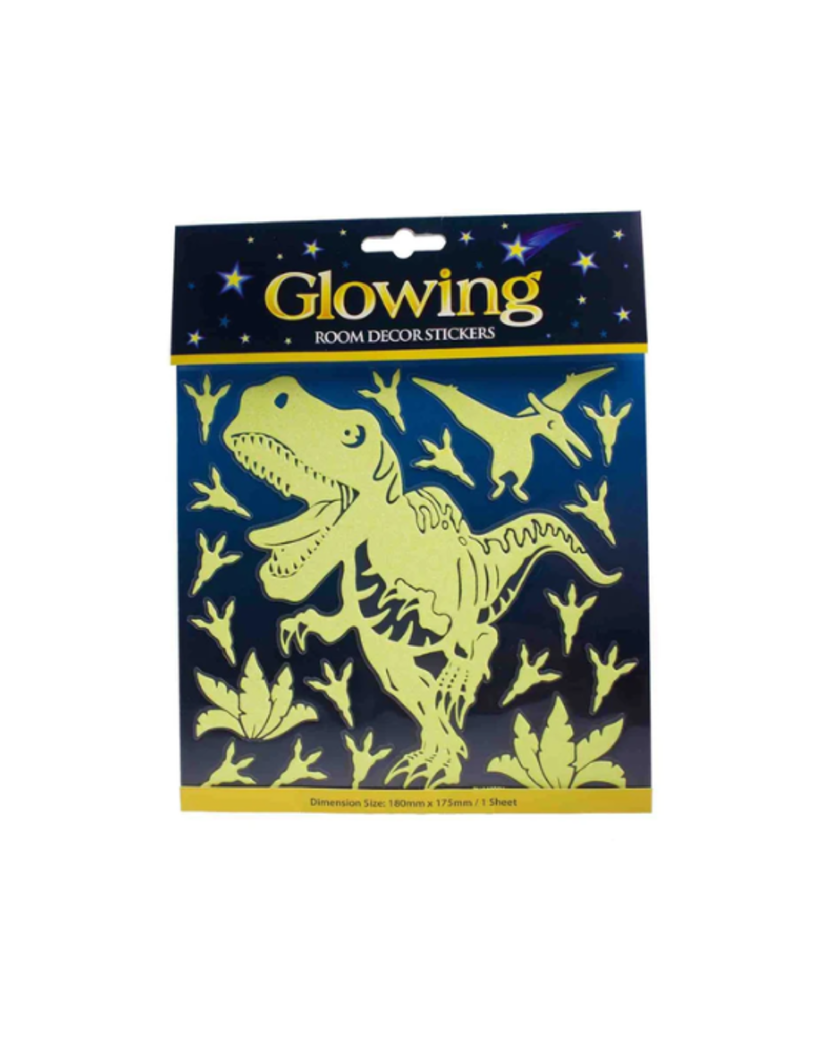 Streamline Streamline - Room Decor Stickers - Dinosaur Glitter & Glow Decals