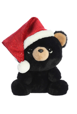 Aurora Aurora - Holiday - Oversized Santa Hats - 11" Button Black Bear™