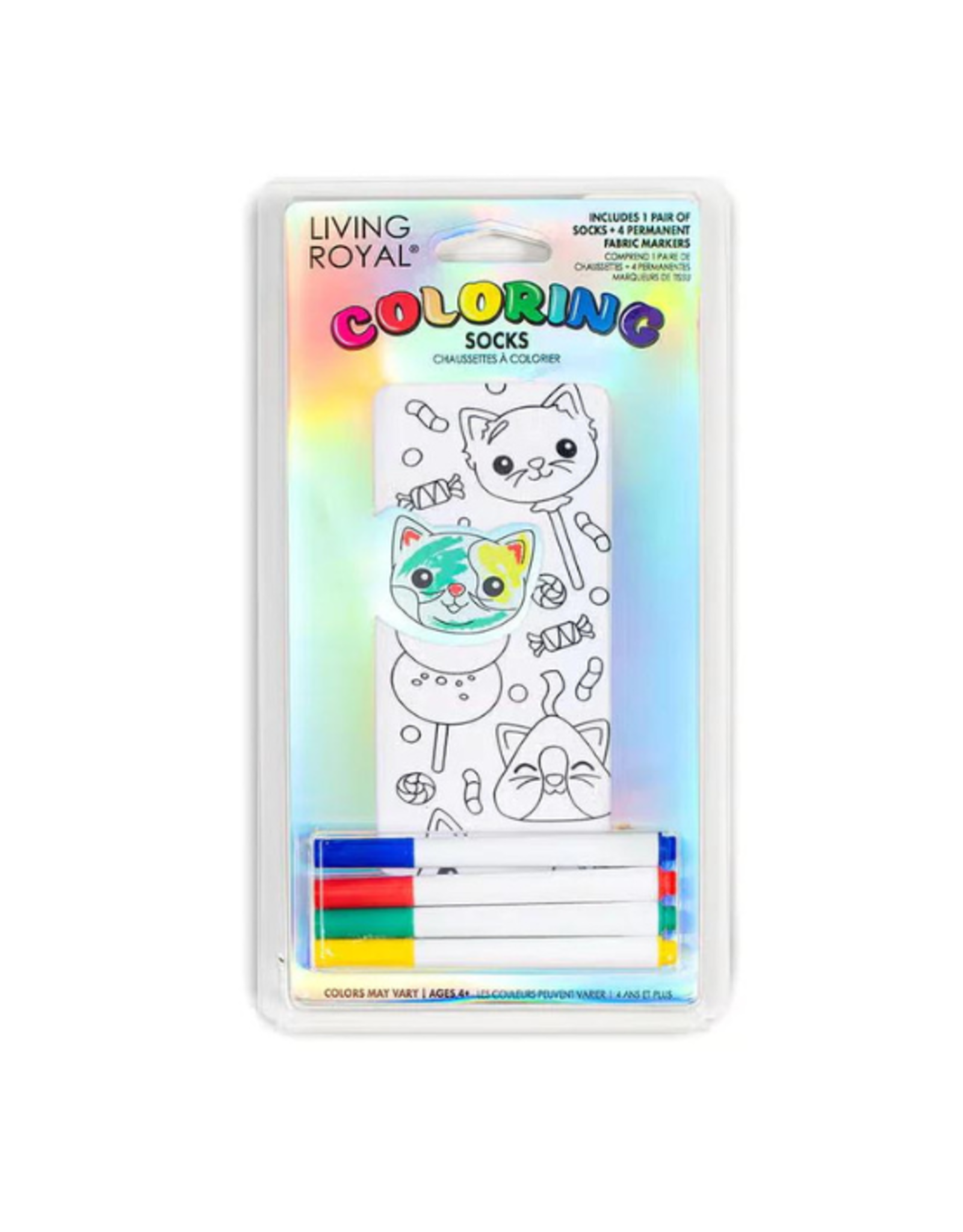 Living Royal - Coloring Socks - Candy Cat