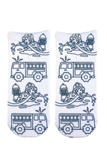 Living Royal - Coloring Socks - Fire Truck