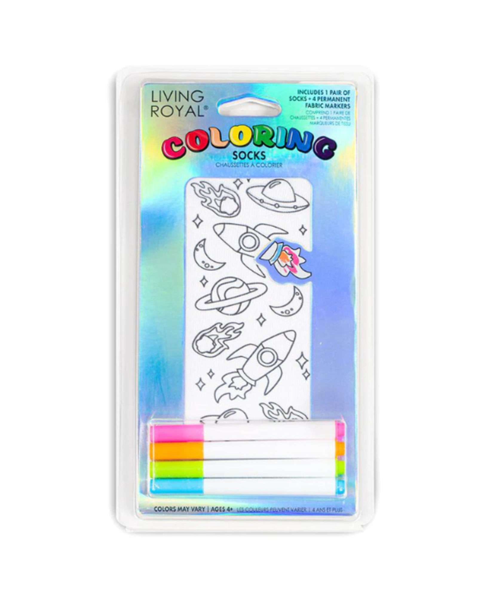Living Royal - Coloring Socks - Space Adventure