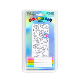 Coloring Socks Space Adventure