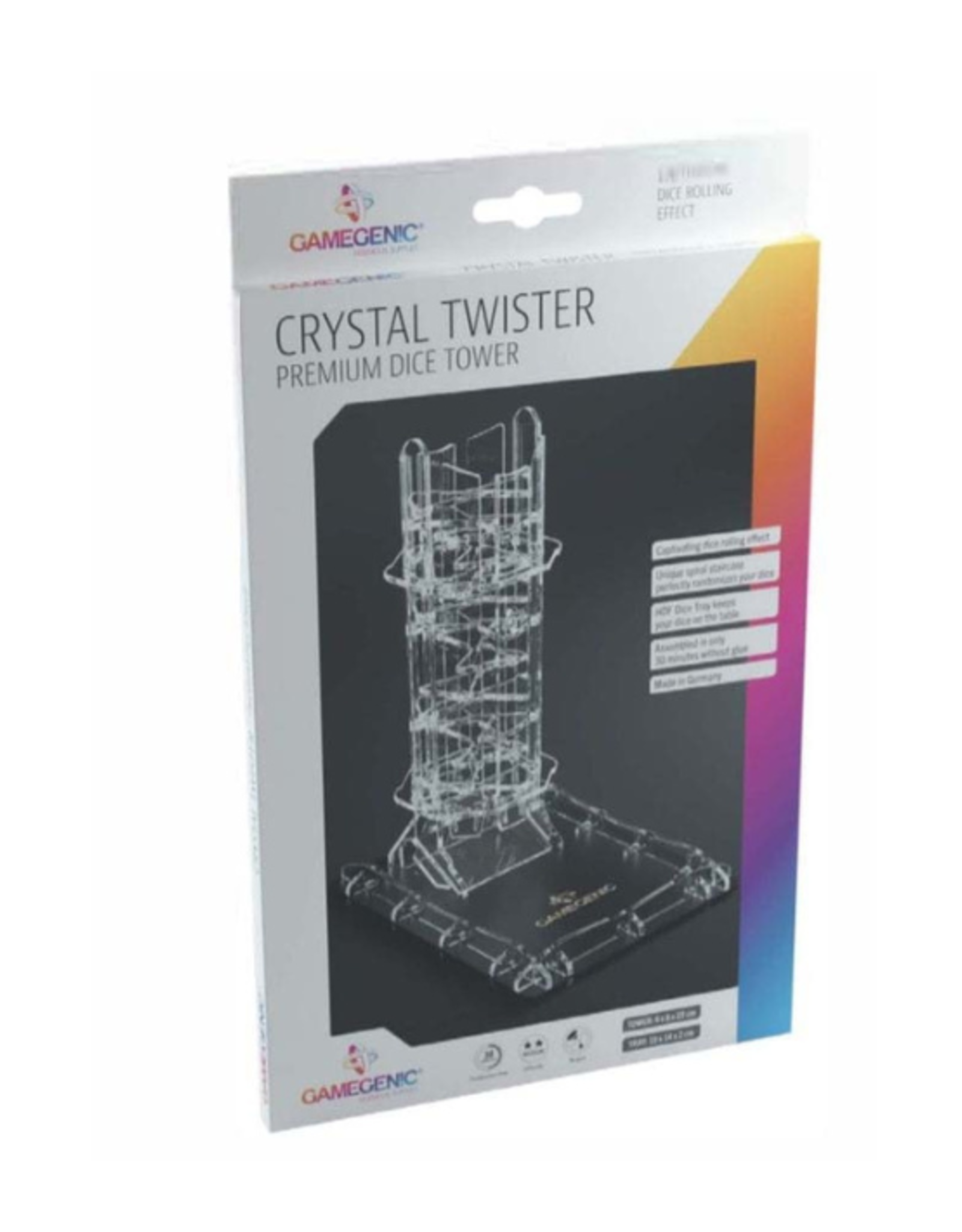 Gamegenic Gamegenic - Crystal Twister Premium Dice Tower