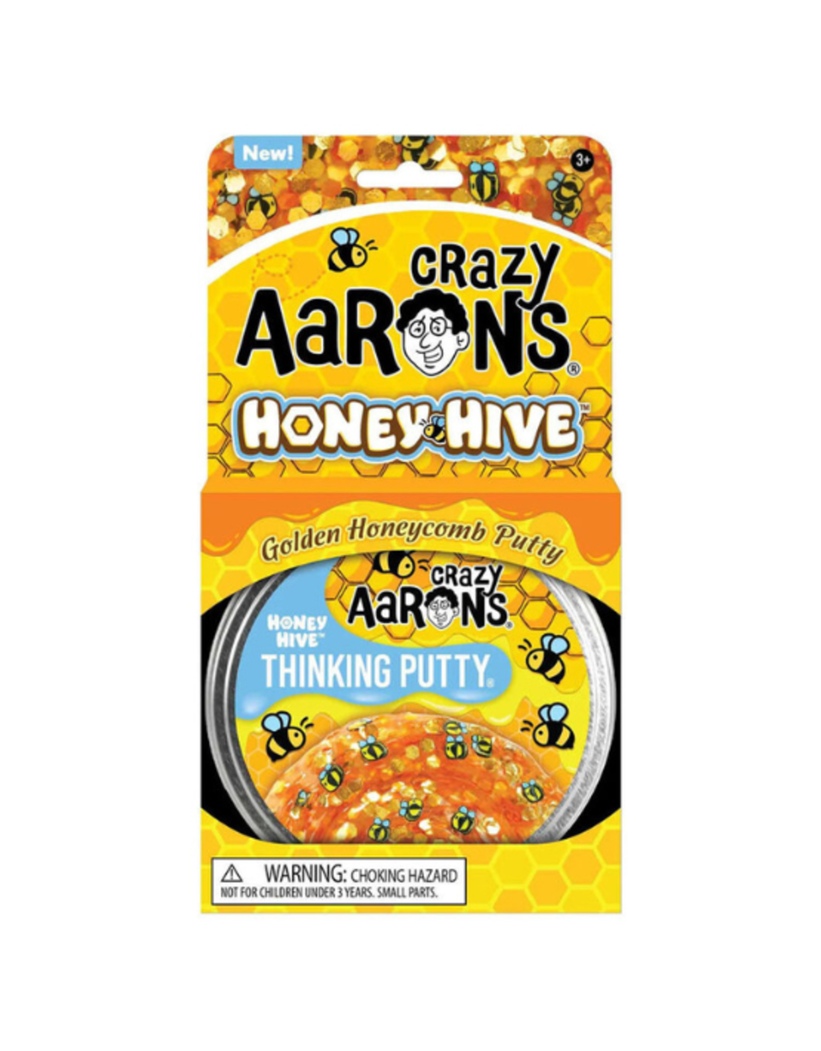 Crazy Aarons Crazy Aaron's - 4" Honey Hive Thinking Putty