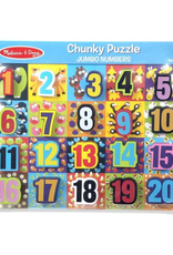 Melissa & Doug Melissa & Doug - Chunky Puzzle Jumbo Numbers (20pcs)