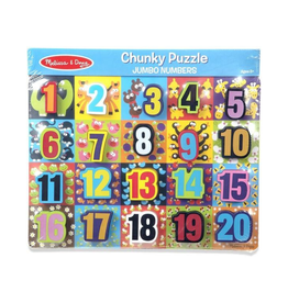 Melissa & Doug Chunky Puzzle Jumbo Numbers (20pcs)