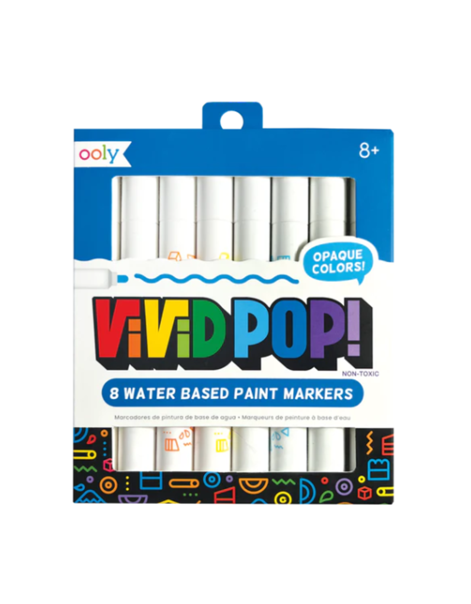 Ooly Ooly - Vivid Pop! Water Based Paint Markers Set of 8
