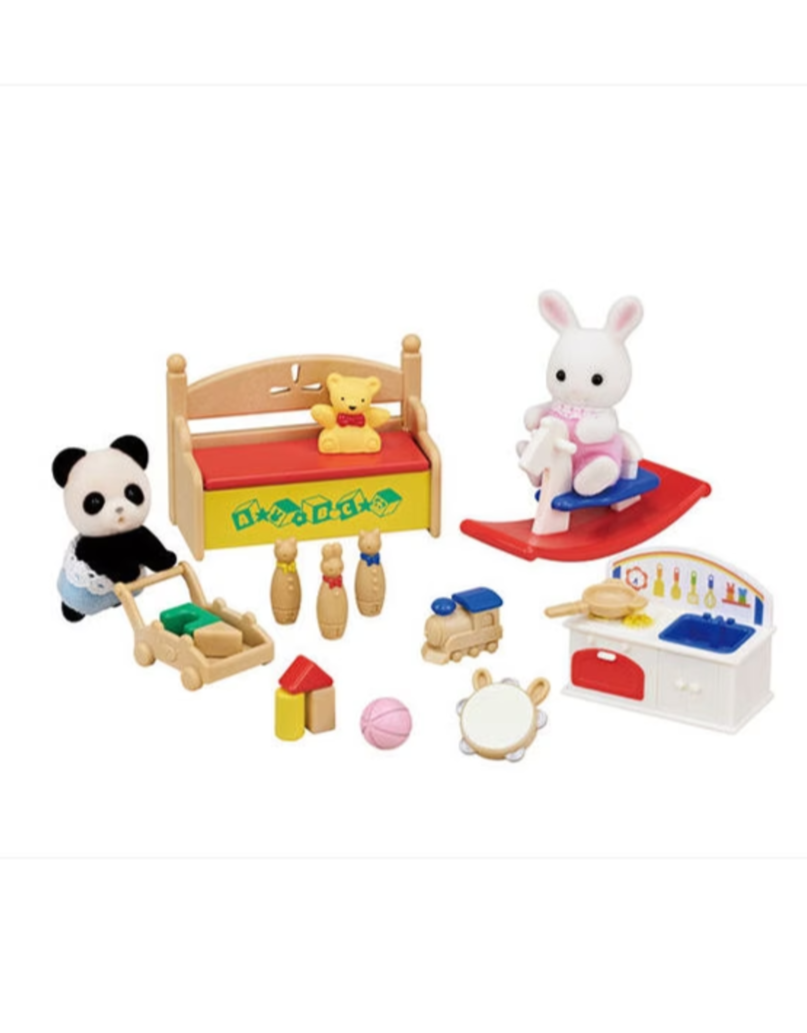 Calico Critters Calico Critters - Baby's Toy Box Snow Rabbit & Panda Babies