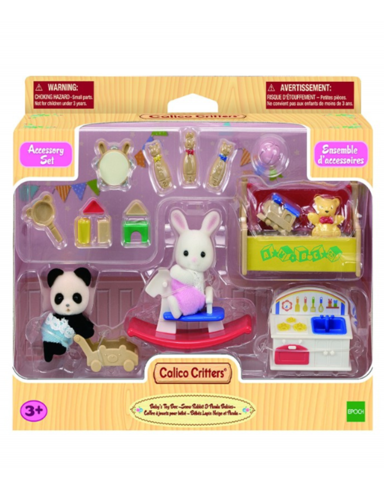 Calico Critters Calico Critters - Baby's Toy Box Snow Rabbit & Panda Babies