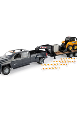 Tomy Tomy - 1:16 John Deere Construction Set - Skid Steer, Trailer and Chevrolet Truck