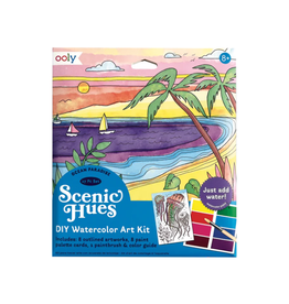 Ooly Scenic Hues DIY Watercolor Art Kit Ocean Paradise