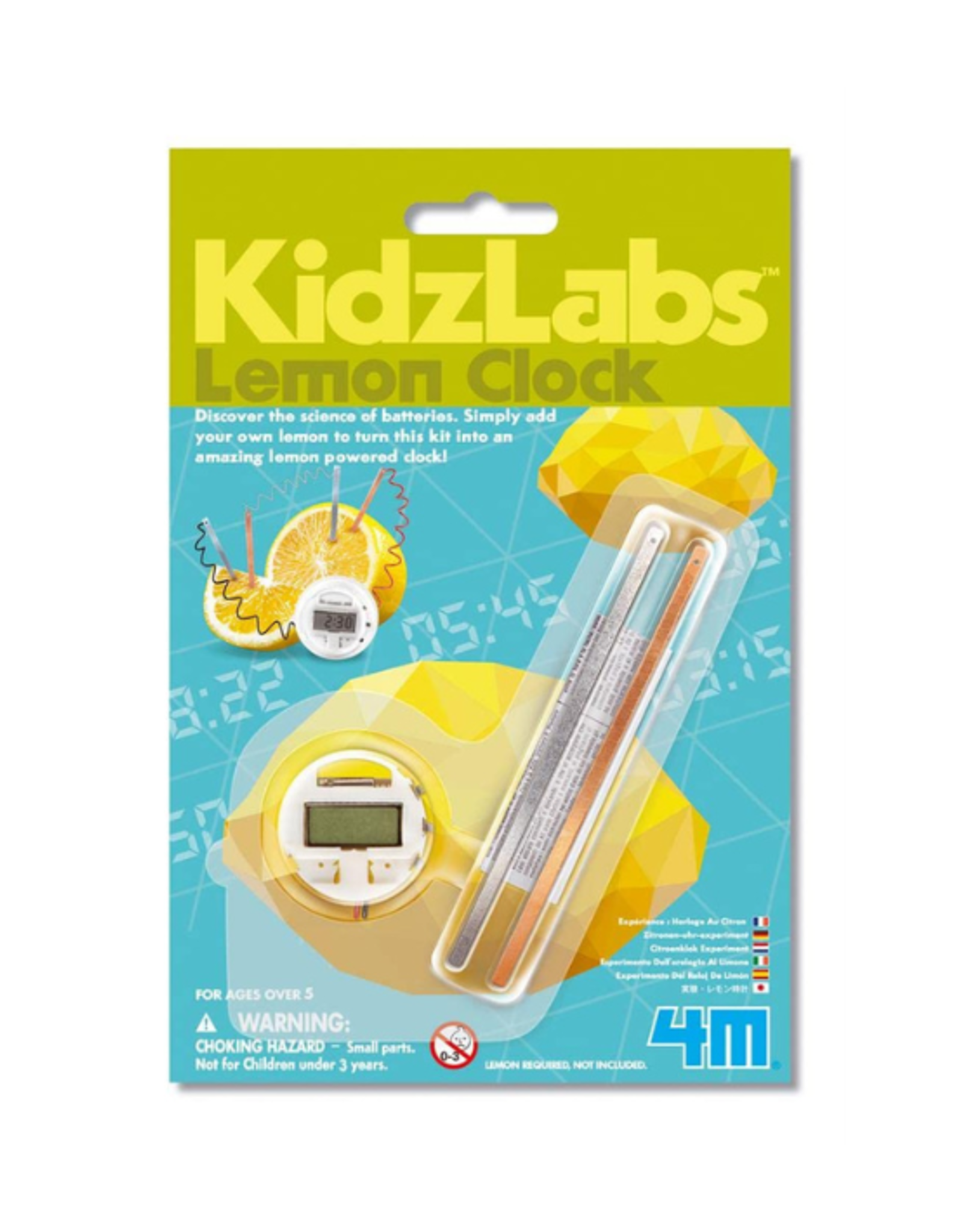 4M 4M - Kidzlabs Lemon Clock
