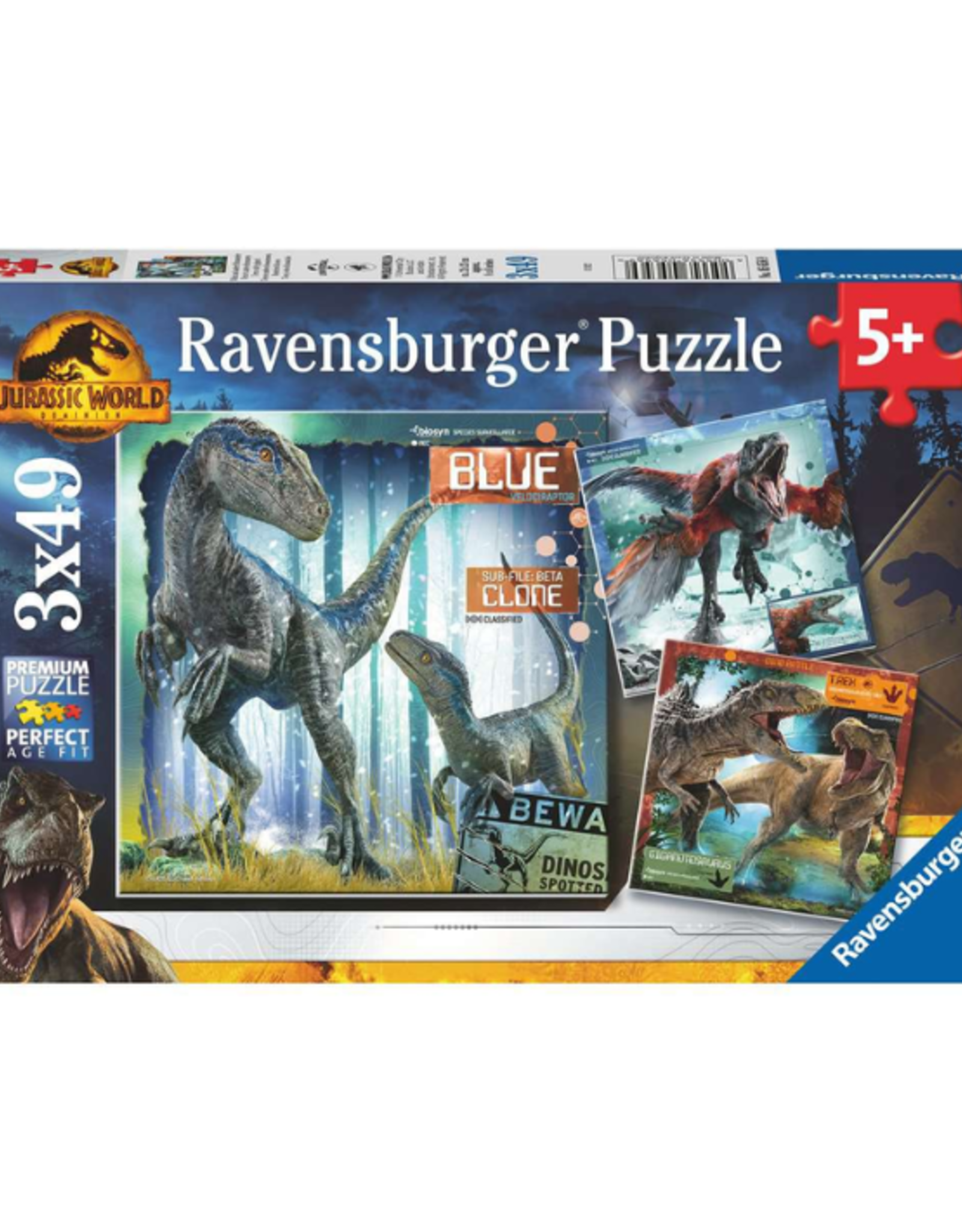 Ravensburger Ravensburger - 5+ - 3x49 - Jurassic World Dominion
