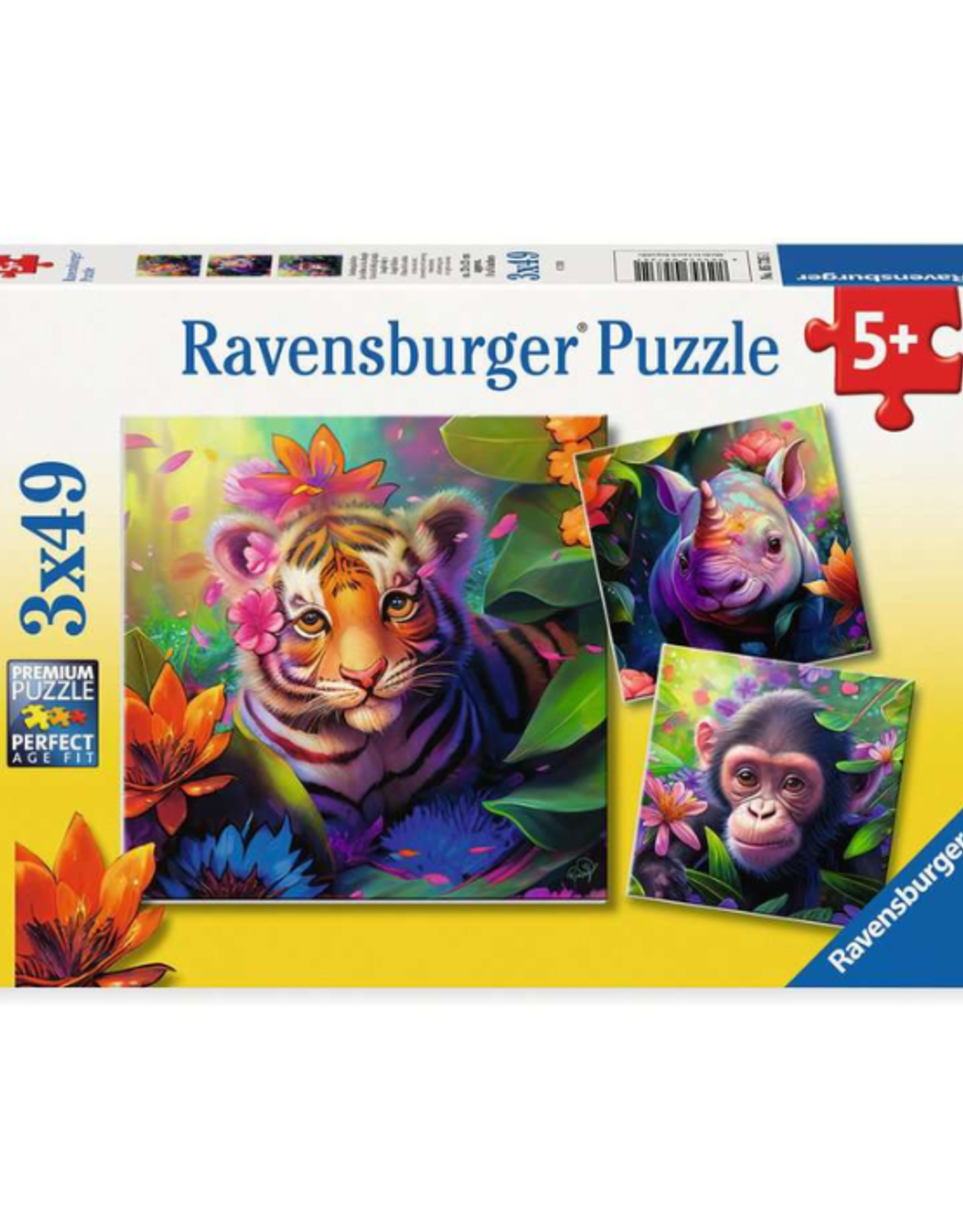 Ravensburger Ravensburger - 5+ - 3x49 - Jungle Babies