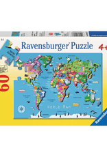 Ravensburger Ravensburger - 4+ - 60pcs - World Map