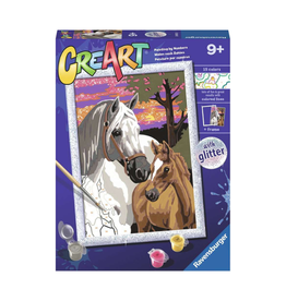 Ravensburger CreArt Sunset Horses with Glitter