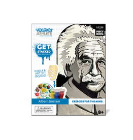 The Abstract Athlete Get Stacked Paint and Puzzle Kit Albert Einstein