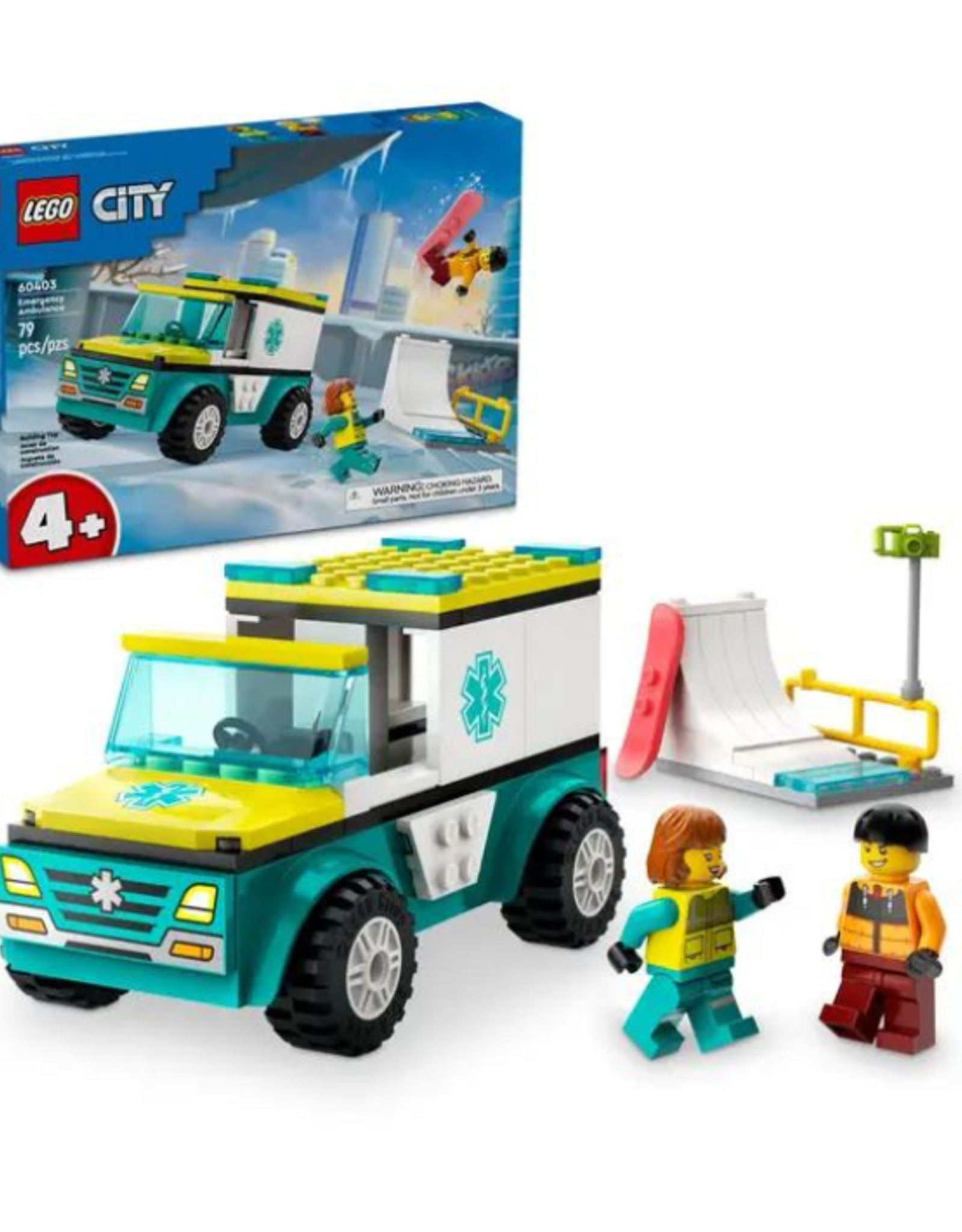 Lego Lego - City - 60403 - Emergency Ambulance and Snowboarder