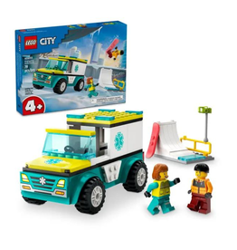 Lego City 60403 Emergency Ambulance and Snowboarder