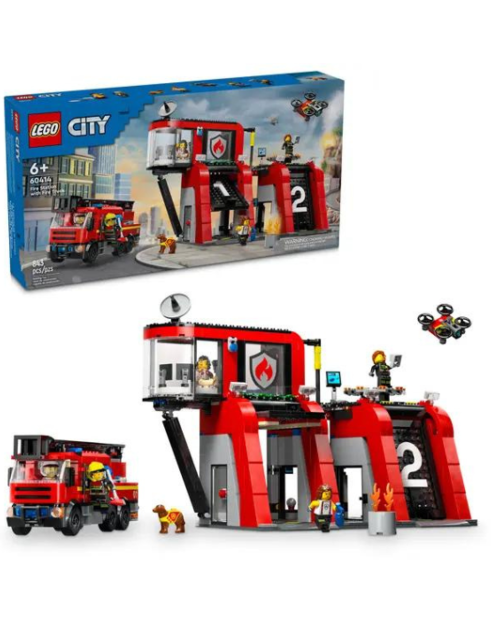 Lego Lego - City - 60414 - Fire Station with Fire Truck