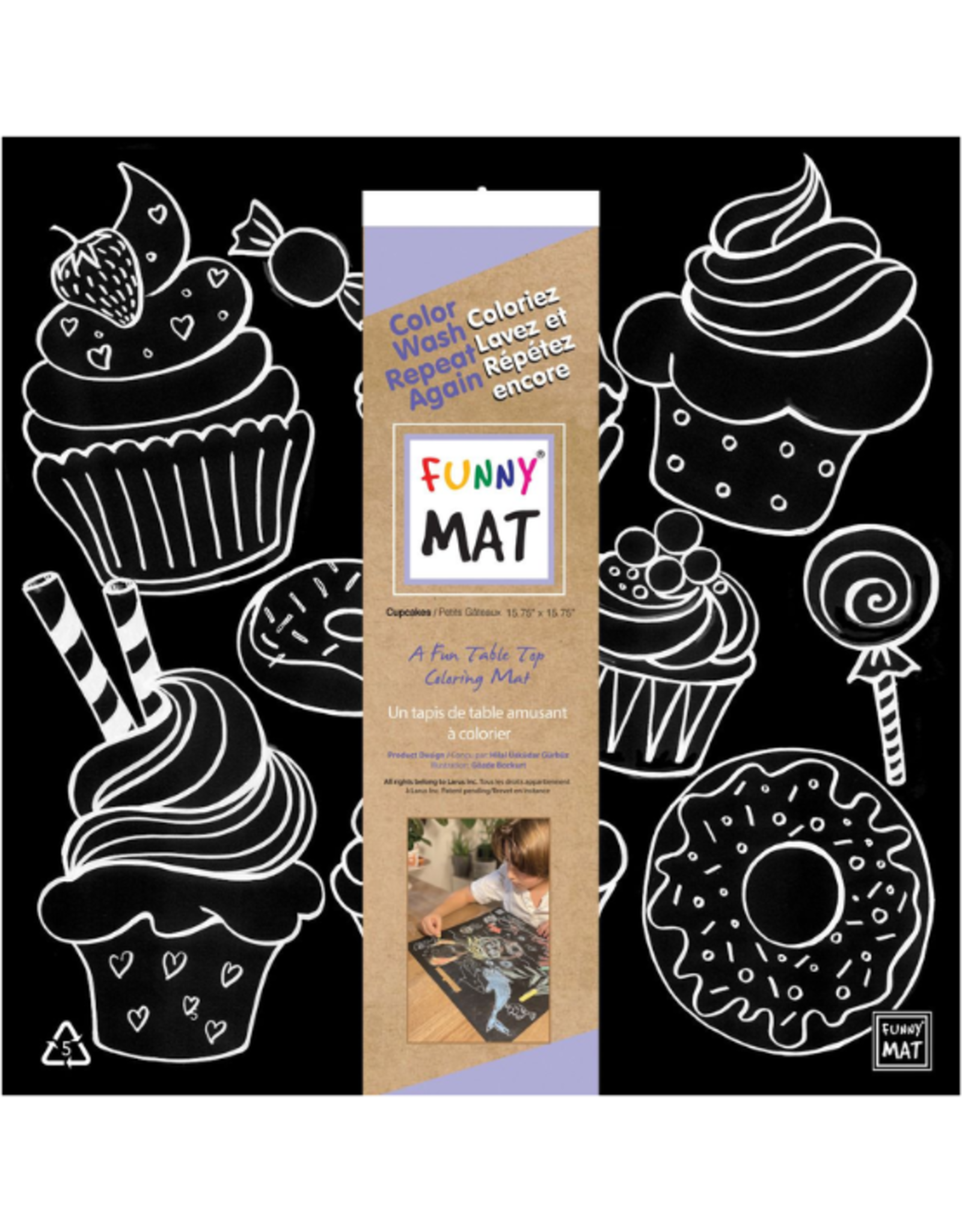 Funny Mat Funny Mat - Blackboard Mat - Cupcakes