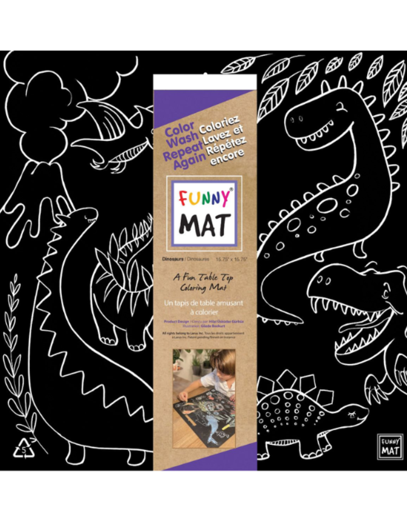 Funny Mat Funny Mat - Blackboard Mat - Dinosaur