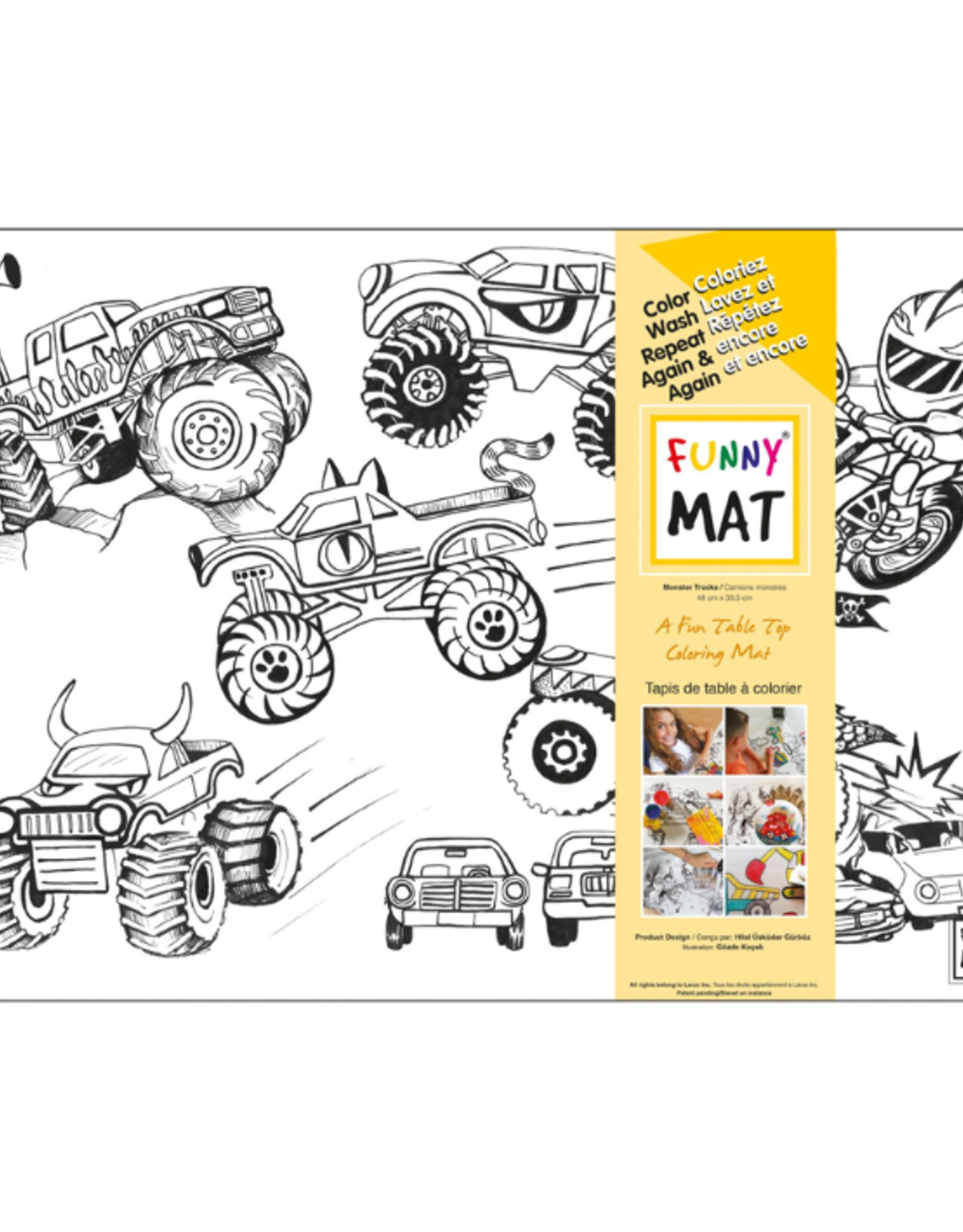 Funny Mat Funny Mat - Clear Mat - Monster Trucks