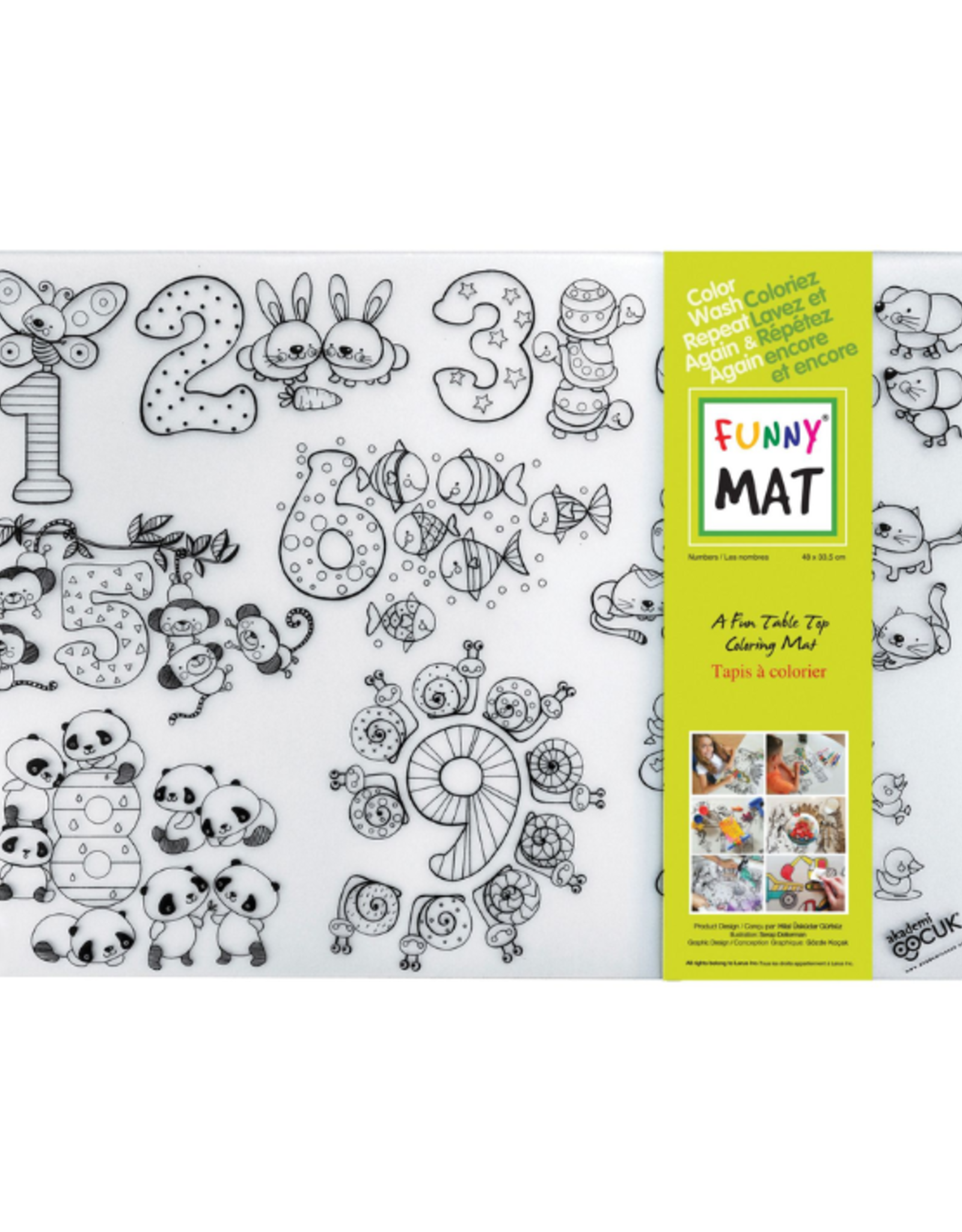 Funny Mat Funny Mat - Clear Mat - Numbers