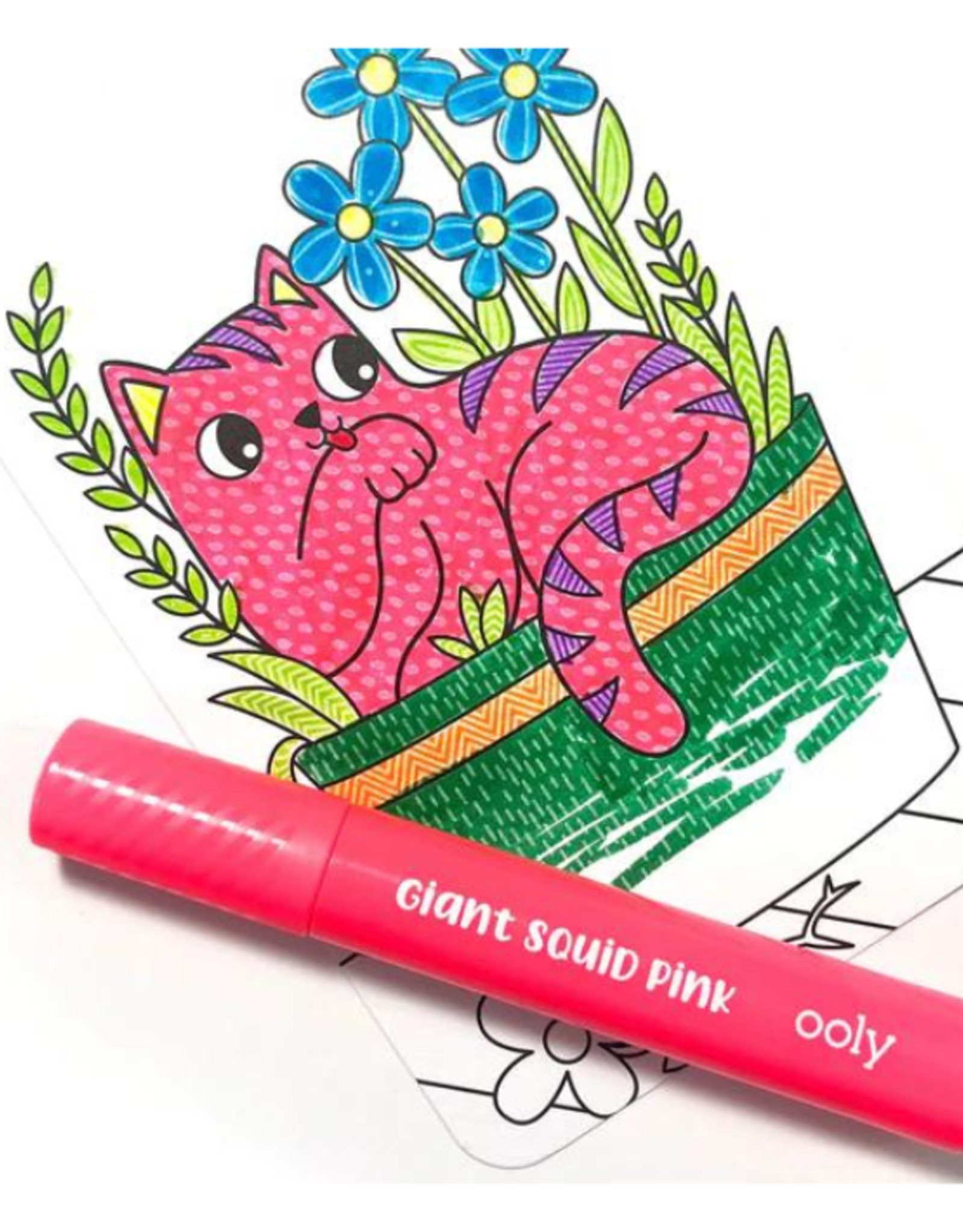 Ooly Ooly - Undercover Art Hidden Pattern Coloring Activity - Smitten Kittens