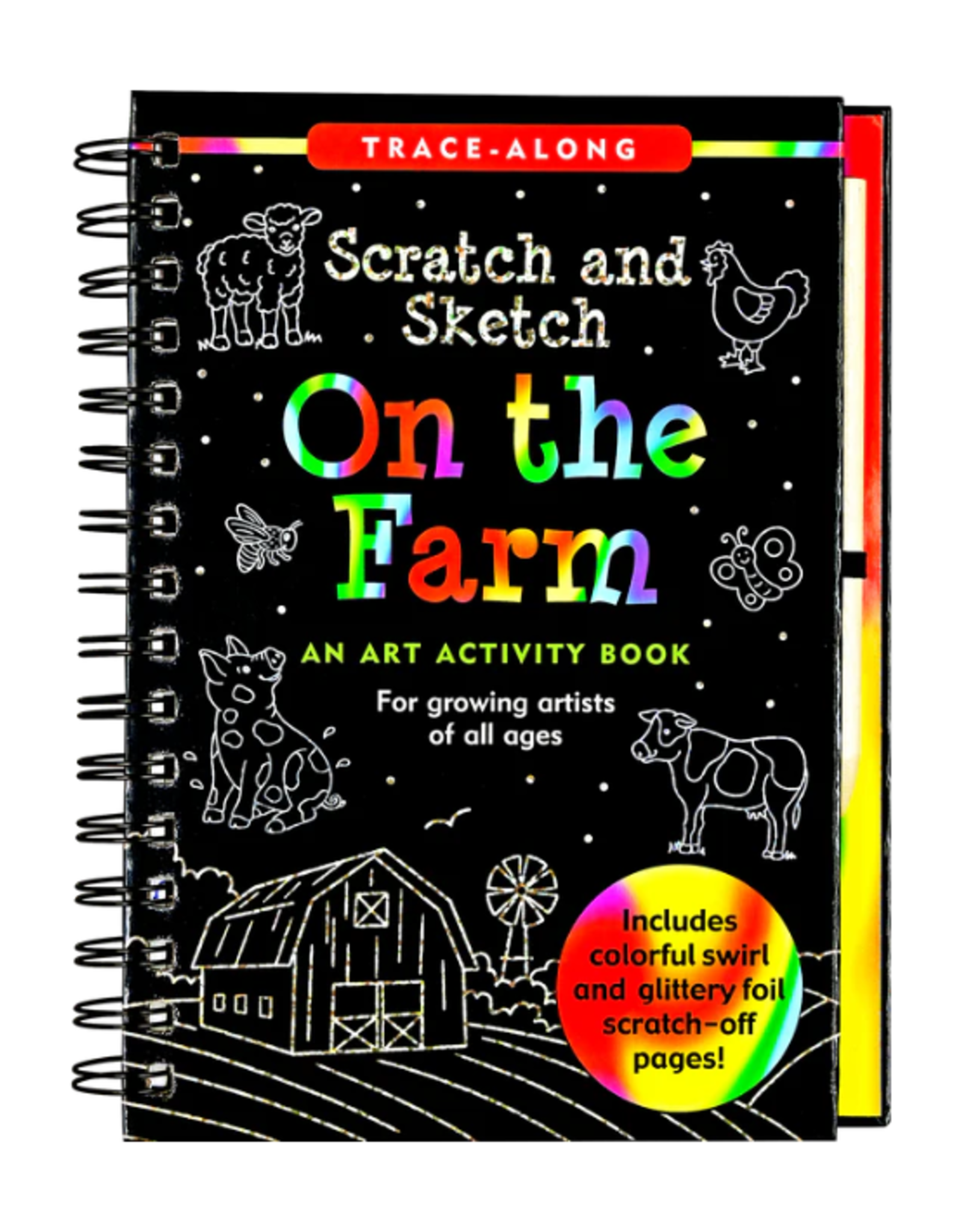 Peter Pauper Press Peter Pauper Press - On The Farm Scratch and Sketch