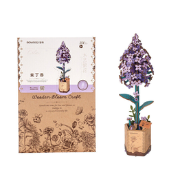 Rowood Lilac Wooden Flower