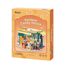 Robotime DIY Miniature Dollhouse Rainbow Candy House
