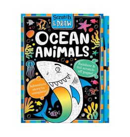 House of Marbles Scratch and Draw Ocean Animals