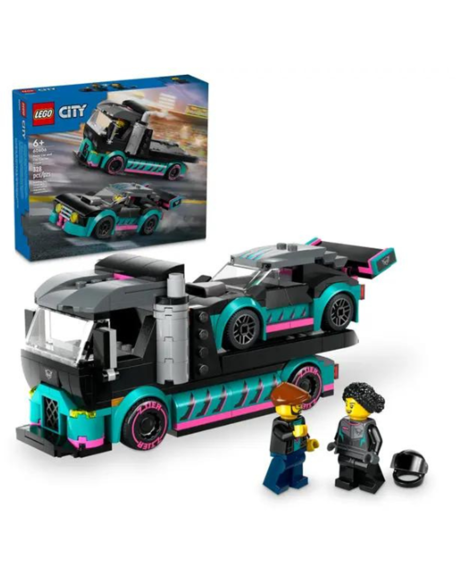 Lego Lego - City - 60406 - Race Car and Car Carrier Truck