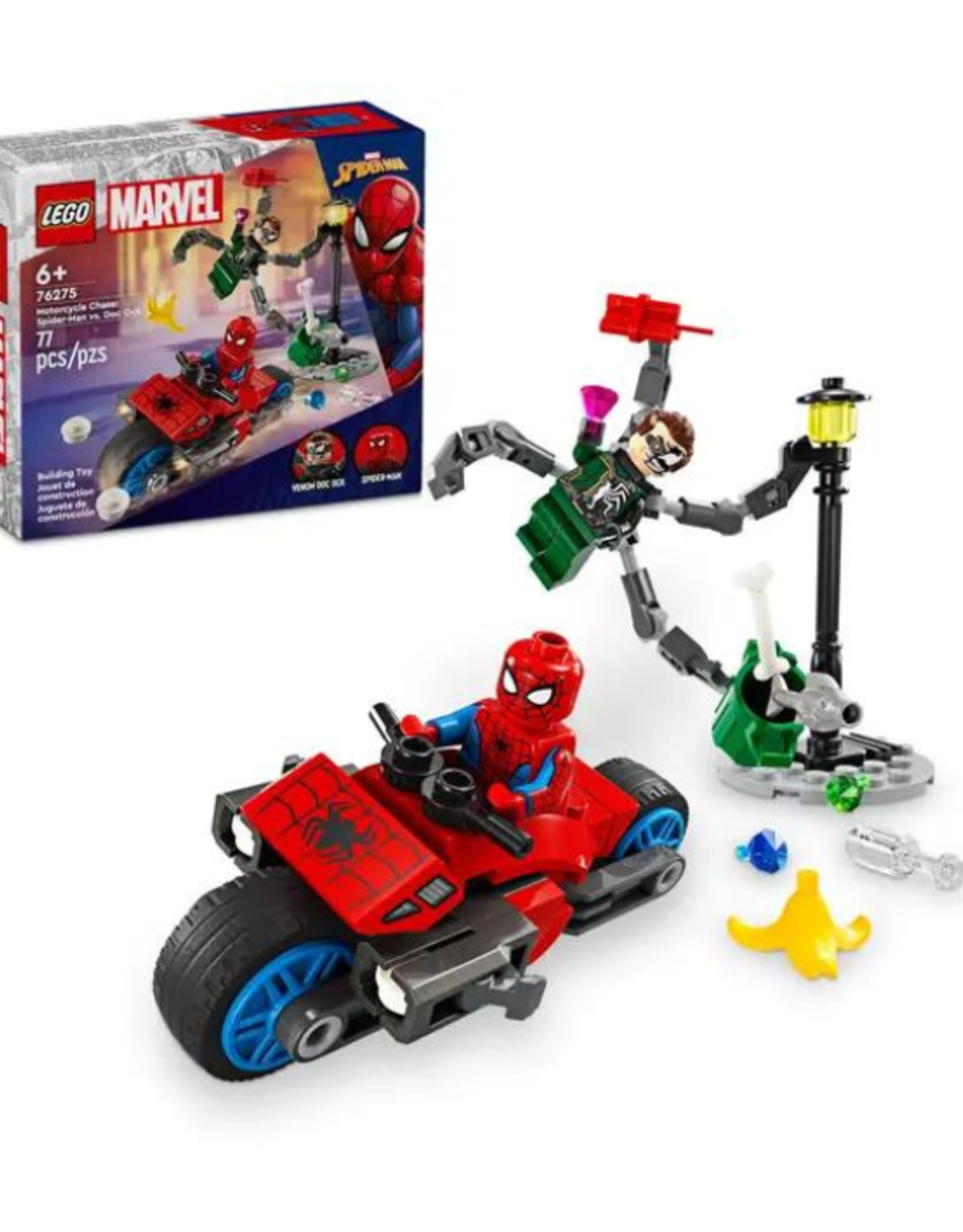 Lego Lego - Marvel Spiderman - 76275 - Motorcycle Chase: Spider-Man vs. Doc Ock
