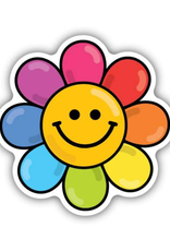 Stickers Northwest Inc. Stickers Northwest Inc - Rainbow Flower Smiley Face Sticker