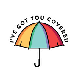 Stickers Northwest Inc. I've Got You Covered Umbrella Sticker