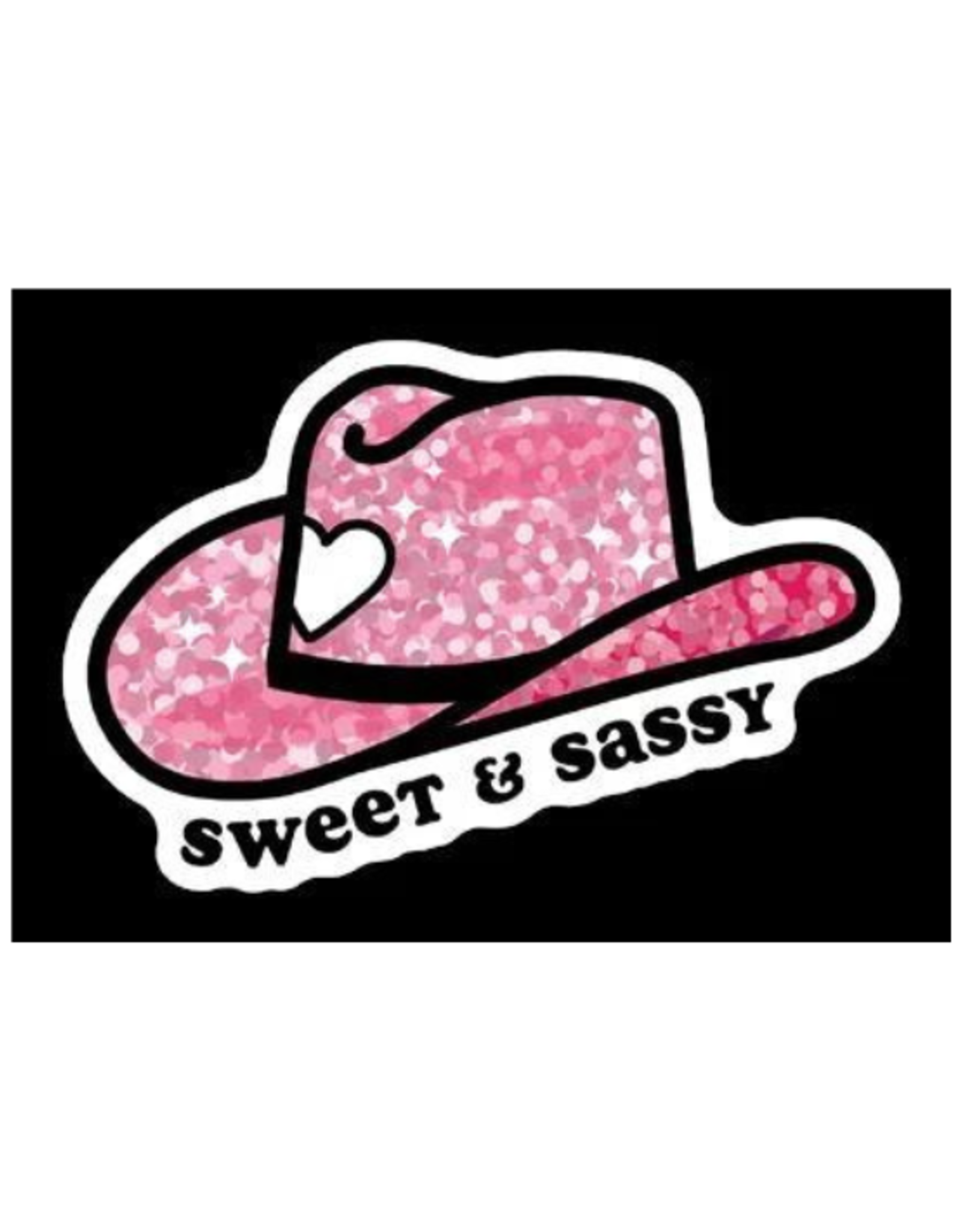 Stickers Northwest Inc. Stickers Northwest Inc - Sweet and Sassy Sparkly Pink Hat Sticker