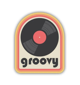 Stickers Northwest Inc. Groovy Record Sticker