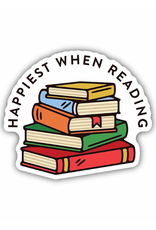 Stickers Northwest Inc. Stickers Northwest Inc - Happiest When Reading Book Stack Sticker