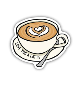 Stickers Northwest Inc. Love You A Latte Sticker