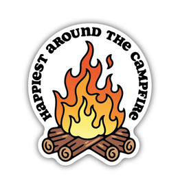 Stickers Northwest Inc. Happiest Around the Campfire Sticker