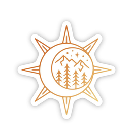 Stickers Northwest Inc. Sun and Moon Scene Sticker