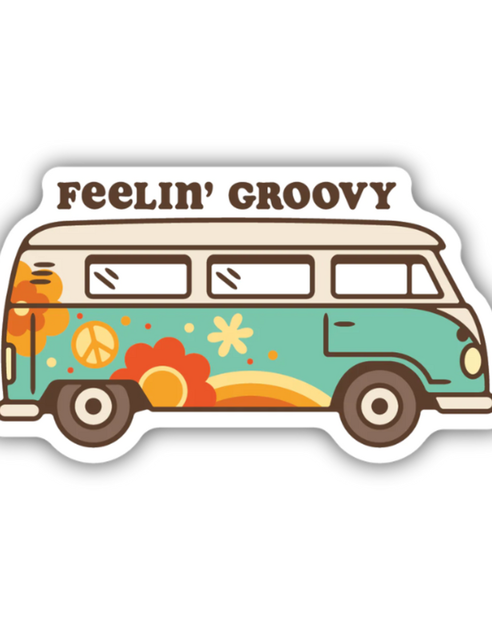 Stickers Northwest Inc. Stickers Northwest Inc. - Feelin Groovy Hippie Van Sticker