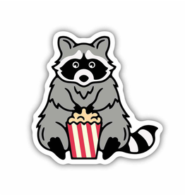 Stickers Northwest Inc. Racoon with Popcorn Sticker