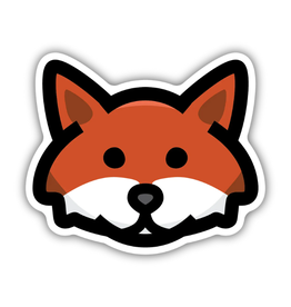 Stickers Northwest Inc. Fox Face Sticker