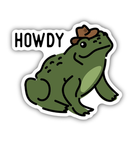 Stickers Northwest Inc. Howdy Frog Cowboy Sticker