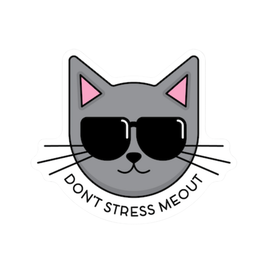 Stickers Northwest Inc. Don't Stress Me Out Sunglasses Cat Sticker
