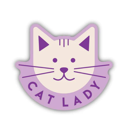 Stickers Northwest Inc. Purple Cat Lady Sticker